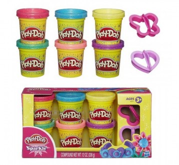 Play-Doh Sparkle Compound Collection Набор пластилина с блестками. Київ. фото 1 Play-Doh Sparkle Compound Collection Набор пластилина с блестками. Київ. фото 1