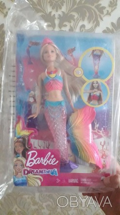 
Абсолютная новинка. У новой русалки Barbie красивый прозрачный хвост светится р. . фото 1