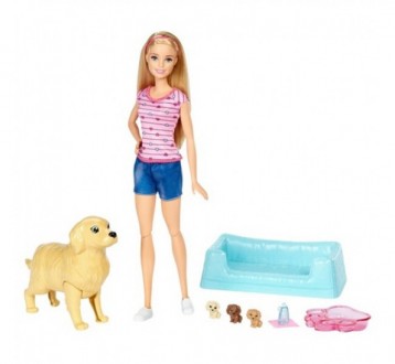 Barbie Newborn Pups Кукла Барби блондинка и новорожденные щенки. Київ. фото 1 Barbie Newborn Pups Кукла Барби блондинка и новорожденные щенки. Київ. фото 1