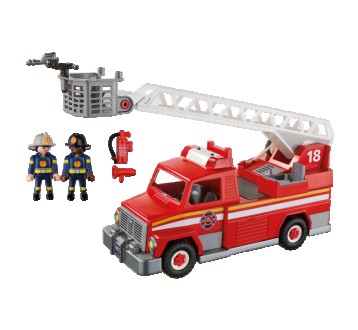 Пожарная машина Playmobil 5682 с лестницей со светом и звуком. Київ. фото 1 Пожарная машина Playmobil 5682 с лестницей со светом и звуком. Київ. фото 1