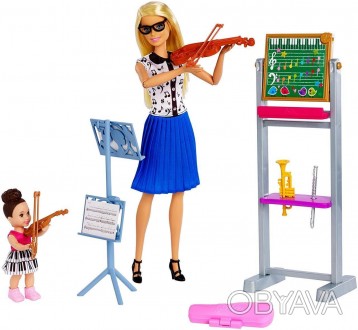
 Барби учитель музыки Barbie Music Teacher Doll & Playset. . фото 1