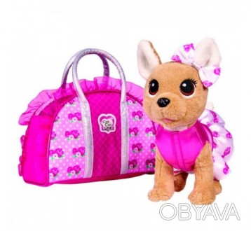 
	Мягкая игрушка собачка Чихуахуа Розовая мода с сумочкой
	Материал: плюш
	Собач. . фото 1