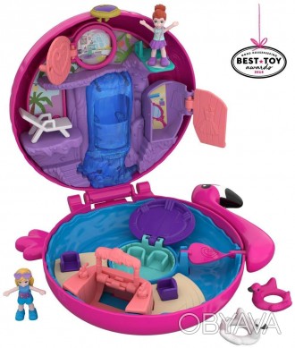 
Оригинал Mattel 
Возраст от 4-х лет 
 
Полли Покет Фламинго раскрывает водно-те. . фото 1