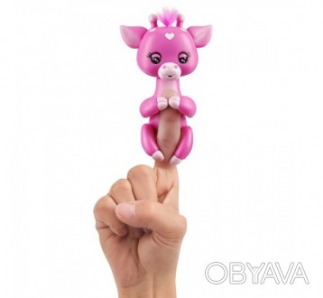 
WowWee Fingerlings жираф Lil G Baby Giraffe Interactive Friendly розовый . . фото 1