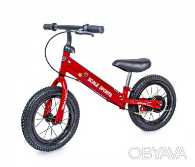 Велобег Scale Sports с дисковым тормозом, деткам от 2 лет. Красный
Характеристик. . фото 1