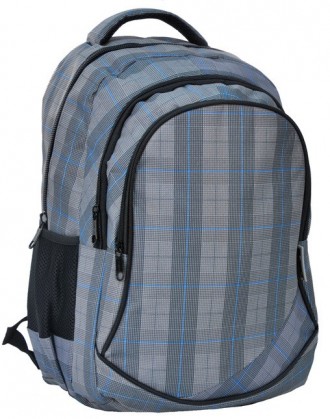 Молодежный рюкзак PASO 24L 15-3519 серый в клетку. Киев. фото 1 Молодежный рюкзак PASO 24L 15-3519 серый в клетку. Киев. фото 1