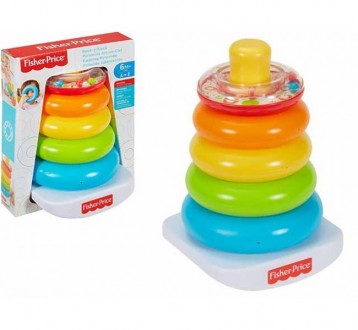 Fisher-Price Пирамидка Brilliant Basics Rock-a-Stack. Київ. фото 1 Fisher-Price Пирамидка Brilliant Basics Rock-a-Stack. Київ. фото 1