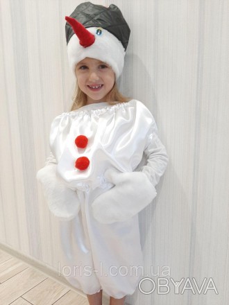 Широкий ассортимент детских карнавальных костюмов в виде Деда Мороза и Снеговика. . фото 1
