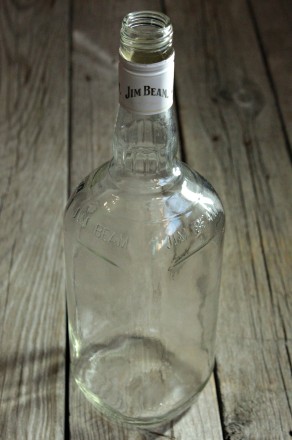 Пустая Бутылка «JIM BEAM» (Бутылка из под Виски ДЖИМ БИМ) 1000ml/1L
. . фото 3
