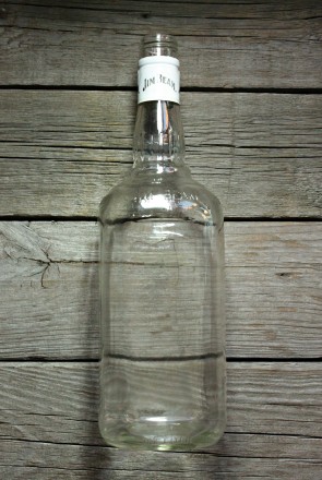 Пустая Бутылка «JIM BEAM» (Бутылка из под Виски ДЖИМ БИМ) 1000ml/1L
. . фото 2