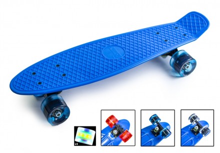 Пластборд Penny Board BLUE Синий. СВЕТ колеса. Одеса. фото 1 Пластборд Penny Board BLUE Синий. СВЕТ колеса. Одеса. фото 1
