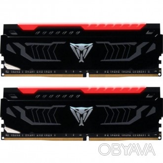 Модуль памяти для компьютера DDR4 16GB (2x8GB) 3000 MHz LED SERIES RED Patriot (. . фото 1