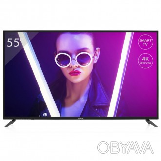 Телевизор Vinga S55UHD20B
4K-телевизоры, Smart TV, с Wi-Fi, LED - телевизор, 55". . фото 1