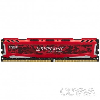 Модуль памяти для компьютера DDR4 8GB 3000 MHz Ballistix Sport Red MICRON (BLS8G. . фото 1
