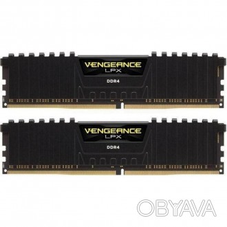 Модуль памяти для компьютера DDR4 16GB (2x8GB) 3600 MHz Vengeance LPX Black CORS. . фото 1