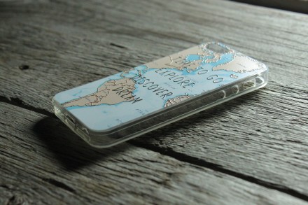 Чехол - Накладка для IPhone 5/5S «Time To Go Explore Discover Dream». . фото 6