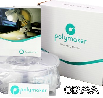 Пластикова нитка PolyLite PC виготовляється з натуральної сировини, що гарантує . . фото 1