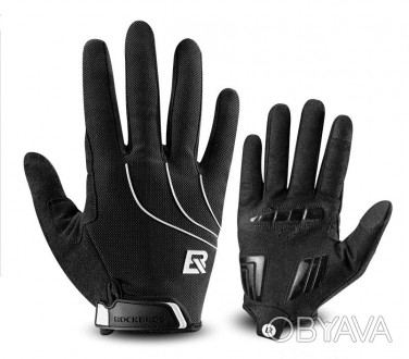 Велоперчатки RockBros Spyder закрытые, черные, S
• Удобно сидят на руке, эластич. . фото 1
