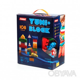 Конструктор детский детский "YUNI-BLOK" 108 (коробка). . фото 1