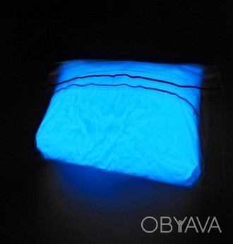 100 грамм Люминесцентный порошок ТАТ 33 фиолетовый днем с синим свечением в темн. . фото 1