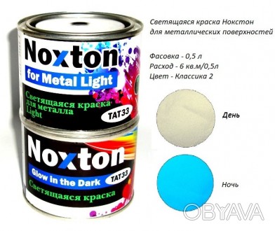 Люминесцентная краска Нокстон для Металла серии Light.
Определение/характеристик. . фото 1