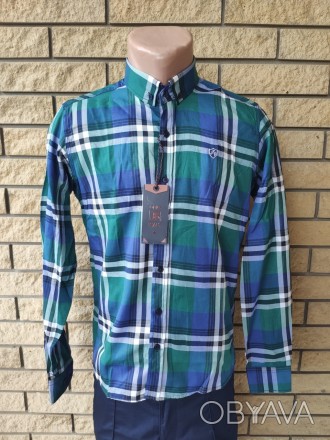 Рубашка мужская коттоновая брендовая высокого качества JFF, Турция, 100% коттон.. . фото 1