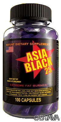 
Жиросжигатель Asia Black 25 с эфедрой – это мощная формула для снижения веса, п. . фото 1