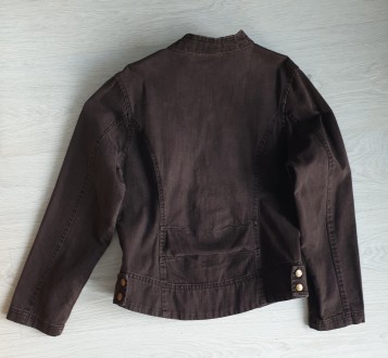Куртка джинсовая для девочки 10-11 лет.Цвет: темно-коричневый (черный щоколад). . . фото 3