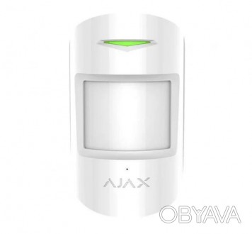 Беспроводной комбинированный датчик движения и разбития стекла Ajax CombiProtect. . фото 1