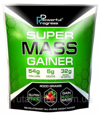 Гейнер Powerful Progress Super Mass Gainer (1kg). Харків. фото 1 Гейнер Powerful Progress Super Mass Gainer (1kg). Харків. фото 1