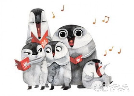Милашнейшие пингвины поют рождественские гимны и создают праздничное настроение.. . фото 1