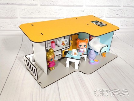 Пляжный Домик мини для кукол LOL с мебелью и текстилем 
 
Пляжный домик — это со. . фото 1