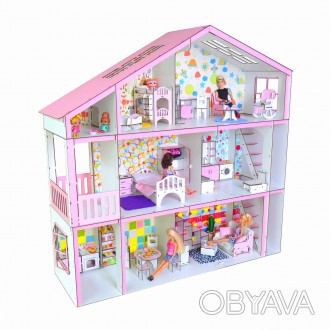 Домик для Барби с секретом, мебелью и текстилем 
Супер Дом Барби с секретом в вы. . фото 1