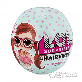 
L.O.L. Surprise! #Hairvibes Dolls with 15 Surprises & Mix & Match Hairpieces. 
. . фото 1