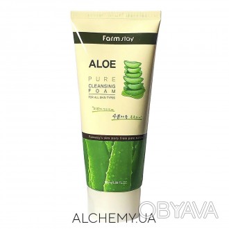 Пенка для умывания с экстрактом алоэ Aloe Pure Cleansing Foam от южнокорейского . . фото 1