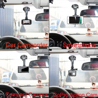 Автомобильный держатель для видео регистратора оборудован качественной силиконов. . фото 7