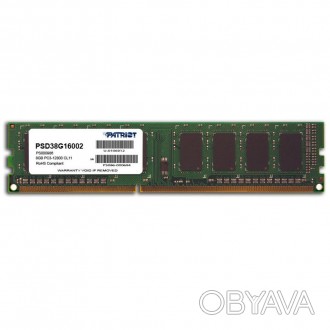 Модуль памяти для компьютера DDR3 8GB 1600 MHz Patriot (PSD38G16002)
Тип памяти . . фото 1