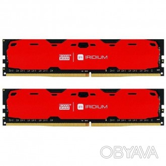 Модуль памяти для компьютера DDR4 8GB (2x4GB) 2400 MHz Iridium Red GOODRAM (IR-R. . фото 1