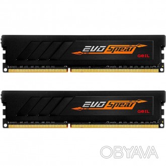 Модуль памяти для компьютера DDR4 16GB (2x8GB) 3200 MHz EVO SPEAR GEIL (GSB416GB. . фото 1