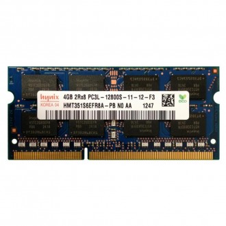 Модуль памяти для ноутбука SoDIMM DDR3L 4GB 1600 MHz Hynix (HMT351S6EFR8A-PB). Київ. фото 1 Модуль памяти для ноутбука SoDIMM DDR3L 4GB 1600 MHz Hynix (HMT351S6EFR8A-PB). Київ. фото 1