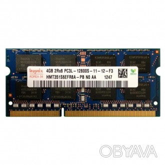 Модуль памяти для ноутбука SoDIMM DDR3L 4GB 1600 MHz Hynix (HMT351S6EFR8A-PB)
Ти. . фото 1