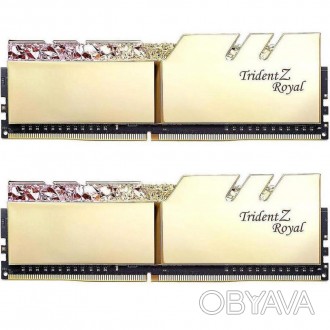 Модуль памяти для компьютера DDR4 16GB (2x8GB) 3000 MHz TridentZ RGB ROYAL Gold . . фото 1