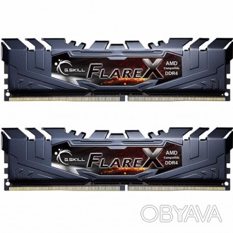 Модуль памяти для компьютера DDR4 16GB (2x8GB) 3200 MHz FlareX Black G.Skill (F4. . фото 1