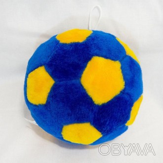 Мягкая игрушка Мячик сине-желтый от украинского производителя Золушка мягкая игр. . фото 1