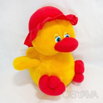Мягкая игрушка Утенок в шапке девочка от украинского производителя Золушка мягка. . фото 1