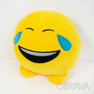 Мягкая игрушка смайлик emoji смехотунчик от производителя Weber Toys Плюшевый см. . фото 1