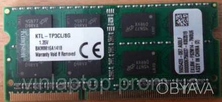 Технические характеристики DDR3 8Gb Kingston Sodimm 2Rx8 PC3L-12800s-11-11-11 KT. . фото 1