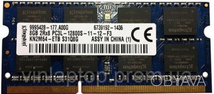Технические характеристики DDR3 8Gb Kingston Sodimm 2Rx8 PC3L-12800s-11-13-F3 KN. . фото 1