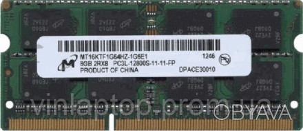 Технические характеристики DDR3 8Gb Micron Sodimm 2Rx8 PC3L-12800S-11-11-FP MT16. . фото 1