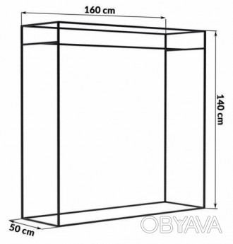 Вешалка для Прихожей лофт 160*50*140 см. "Триест" LNK LOFT